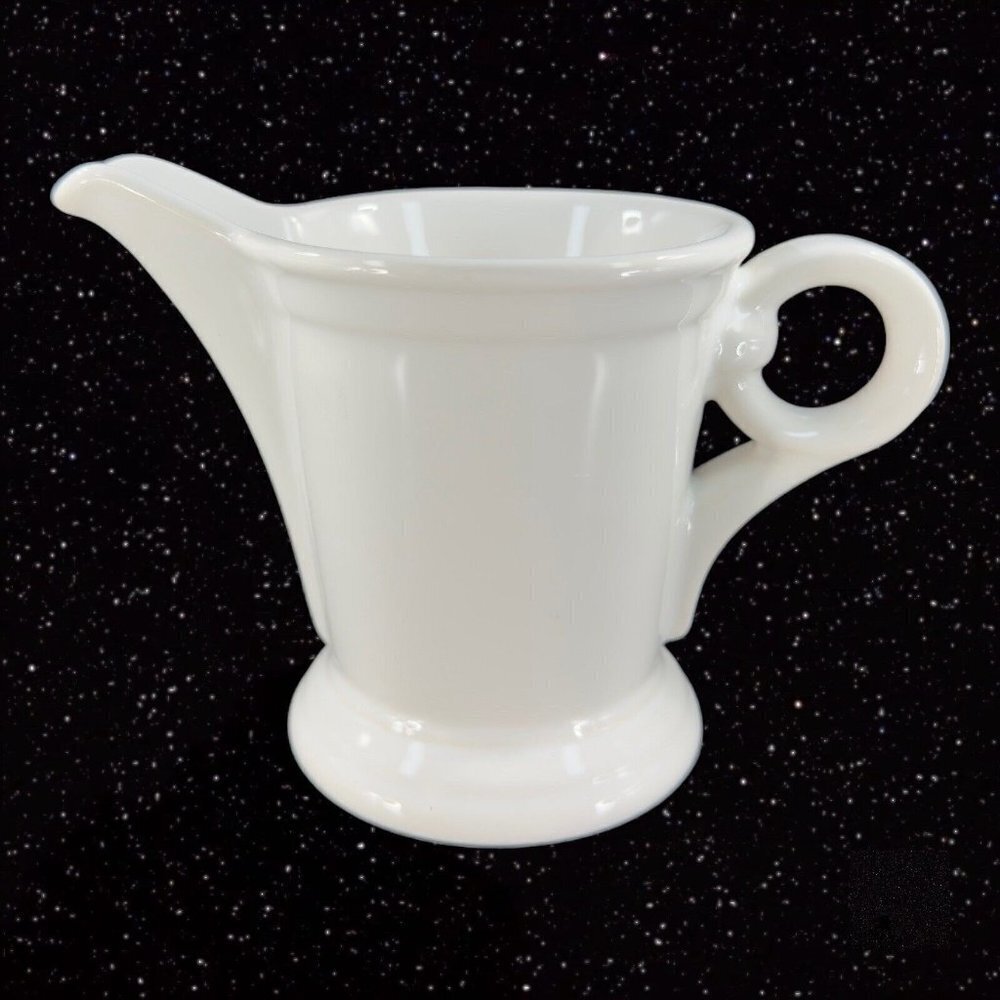 Coronado White‎ by Nancy Calhoun White Pottery Pitcher Creamer Made In Portugal